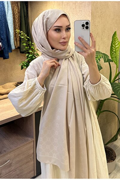 CUOCA LOUNGE Desenli Pamuk İpek Şal