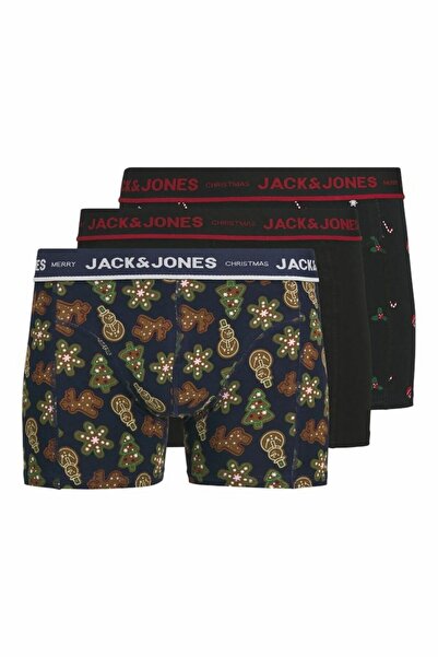 Jack & Jones Jack Jones Gıngerbread 3 Lü Paket Erkek Boxer 12285149