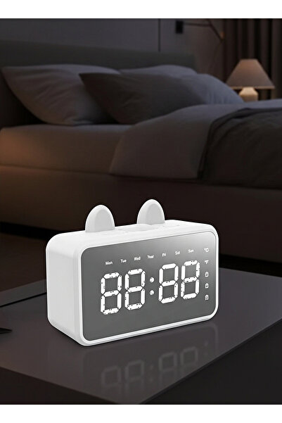 Generic Smart Bluetooth Audio Alarm Clock Speaker – Dual Alarm, HD Display, Night Light
