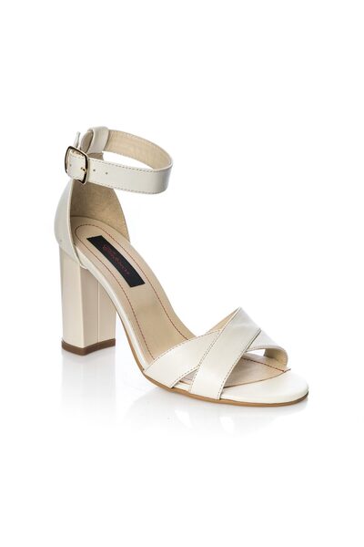 Catinca Shoes Women's leather sandals – Beige – S 4 BJ