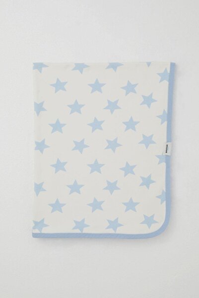 Breeze Newborn Baby Blanket Star Patterned Standard, Ecru