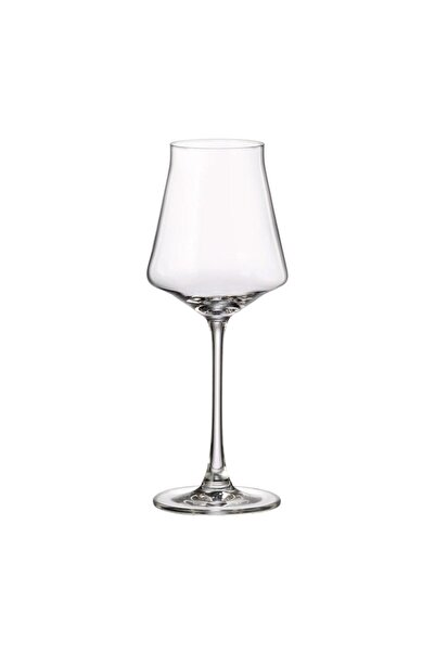 BOHEMİA CRYSTAL Set of 6 Crystal Bohemia wine glasses 370 ml transparent