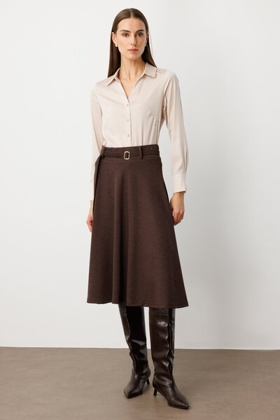 Ekol Μίντι φούστα με ζώνη στη μέση