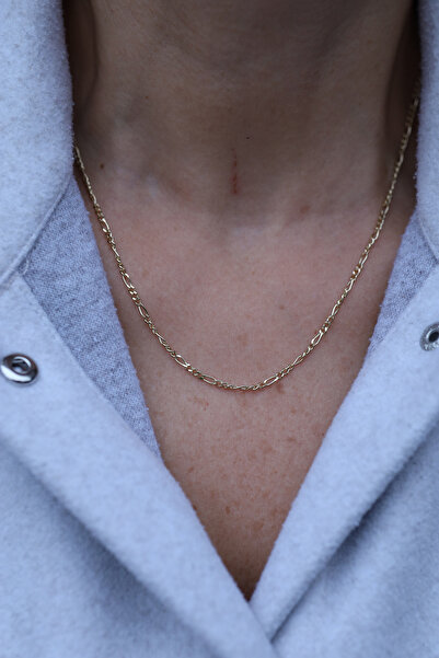 Yenigün Kuyumculuk 14 Ayar Altın İnce Figaro Model Zincir