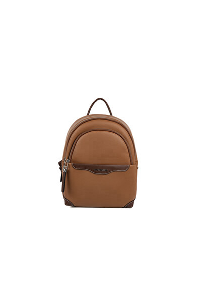 Silver Polo Women / Girls 1265-48641 Backpack M86 Caramel-Matte Brown