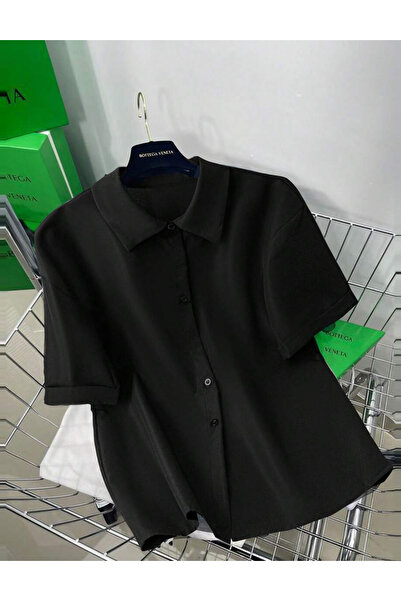 Sheya Shein short sleeve shirt, black