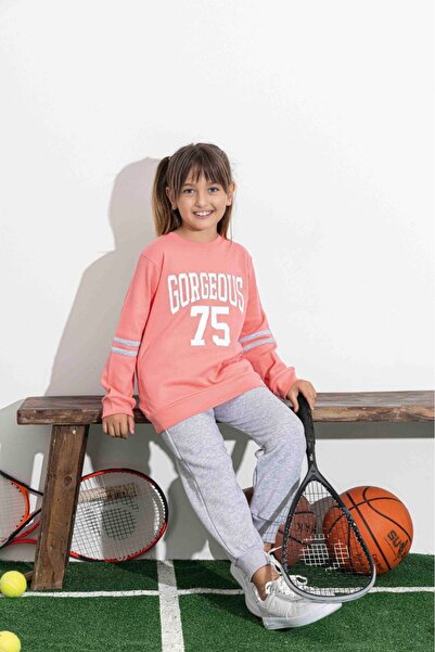 Tarık Three Thread Thick Winter Girls' Premium Quality Tracksuit Set