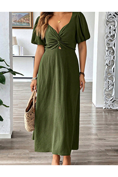 Sheya Shein Curve+ maxi dress, khaki