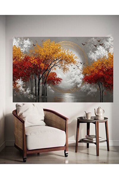 özkacar ARTICAȚIE PE PÂNZĂ GOLDEN TREE V11 DECORACIUNE PENTRU CASĂ CADOU ORNA...