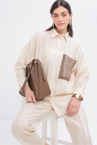 ALLDAY File Paneled Shirt Tunic