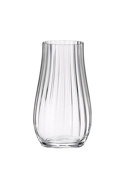 BOHEMİA CRYSTAL Set of 6 water glasses Crystal Bohemia Limosa Optic 450 ml tr...