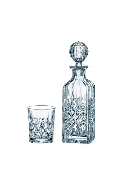 BOHEMİA CRYSTAL Decanter set + 6 glasses DOF Tumbler 320ml Crystal Bohemia Angela