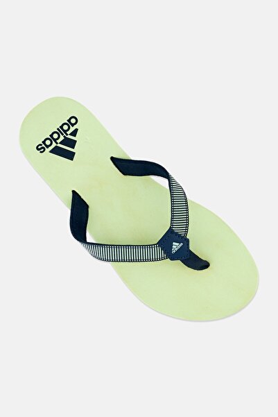adidas Women Brand Logo Slip On Slides, Light Green