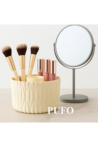 PUFO Girly rotating stand organizer for makeup brushes, lipsticks, jewelry, 10 cm