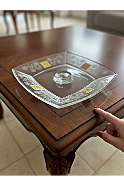 DECOSTYLE Stone Motif Presentation Bowl with Stand 9X19 cm |   Multi-Purpose Stylish Snack Bowl – Serving & Decor Product