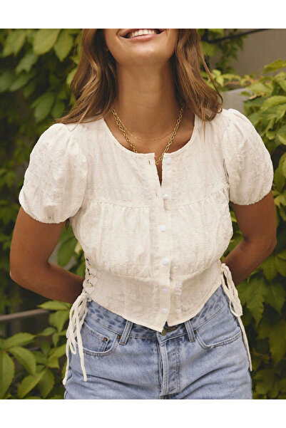 Sheya Shein short sleeve shirt, white