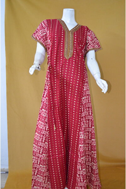Zainah Elegant Embroidered Modest Jalabiya Dress for Women – Wide Bottom, Batwing Sleeves.