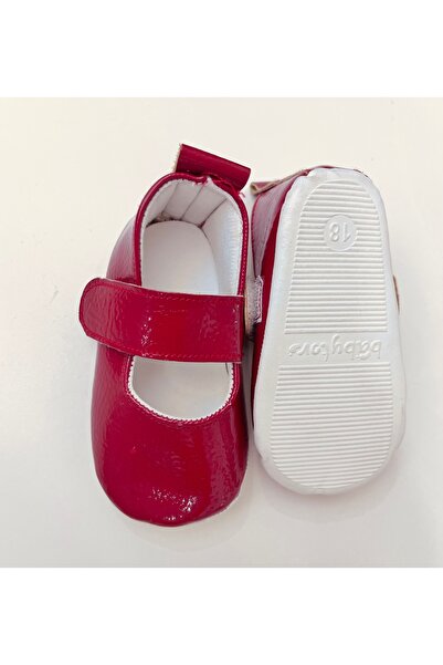 Babytor Minel İnci Series Red Baby Shoes
