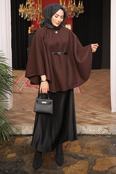 İmajButik Καφέ Παντζόνι με Ζώνη