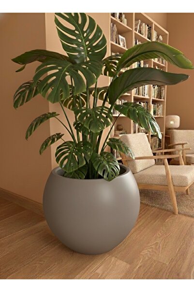 esm vase DEKORATİF MOCHA KÜRE SAKSI 30X30