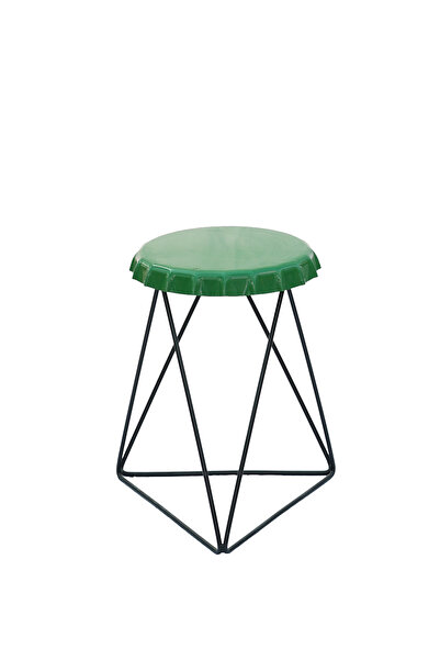 Greenmall Green Metal Tabure