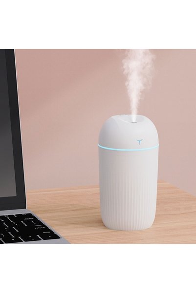 gaman مرطب هواء صغير بمنفذ USB - تشغيل هادئ، ضوء LED ملون، ناشر عطري محمول