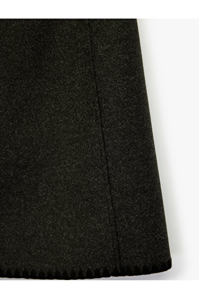 Koton A-Line Winter Mini Skirt with Stitching Detail