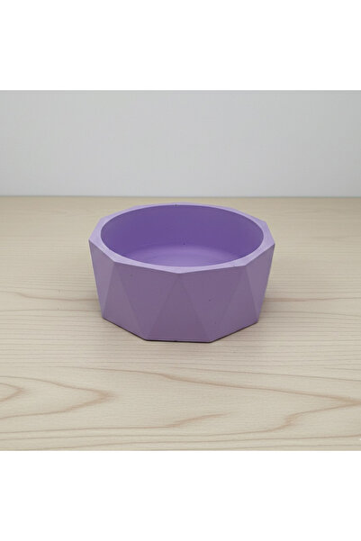 Fiyera Home حامل شموع من الخرسانة باللون الأرجواني أزرق بلون الكوبالت