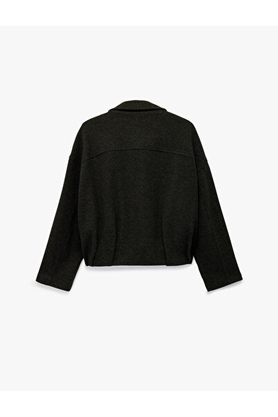 Koton Oversized Anthracite Women's Jacket 6Wak20379Ew