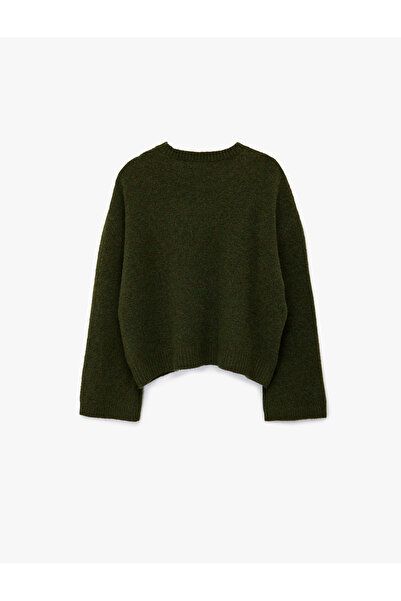 Koton Tricotaj cu mânecă lungă, cu decolteu, pulover oversize