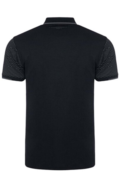 Beşiktaş Original Licensed Uv Printed Polo Neck Black Sports T-Shirt