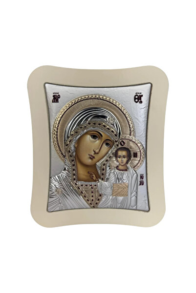 SLEVORI Silver icon Mother and Child 18.6 x 15.8
