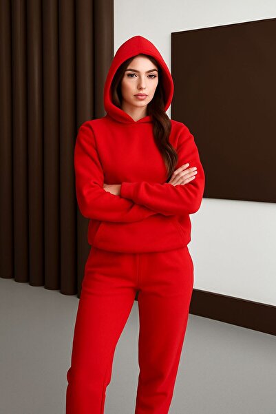 ahsenboutique Unisex Black Basic Sweatshirt Hoodie