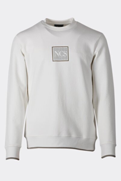 NCS Men's Sweatshirt Crew Neck White 1675