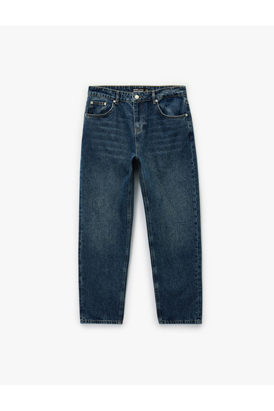 Koton Βαμβακερό τζιν παντελόνι με κανονικό πόδι - ίσιο τζιν