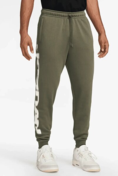 Nike Jordan Mvp Fleece Pants Men's Khaki Sports Sweatpants