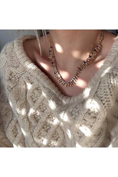 Alice İsstanbul Özel Seri Renkli Taşlı Kolye