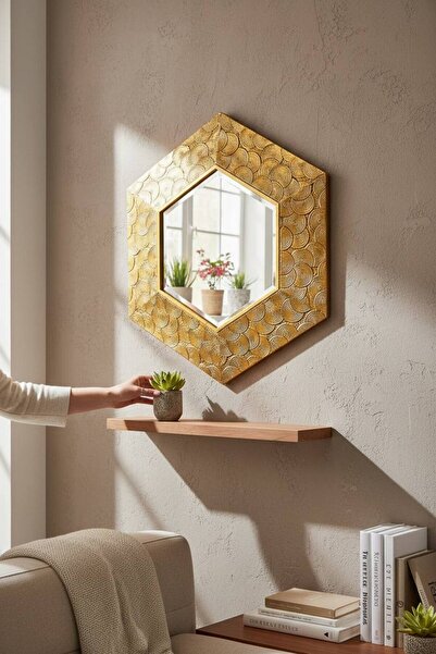 MAZPRO مراية سداسية حديد ذهبي