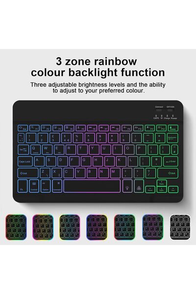 HYX Keyboard Case for Samsung Galaxy Tab S10 FE / S10 Lite / S9 FE (10.9/11") - Black