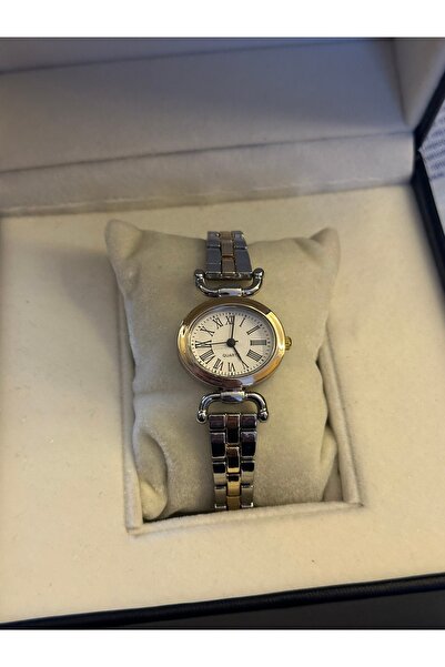 QUARTZ Vintage Retro Wristwatch Double Color in Gift Box