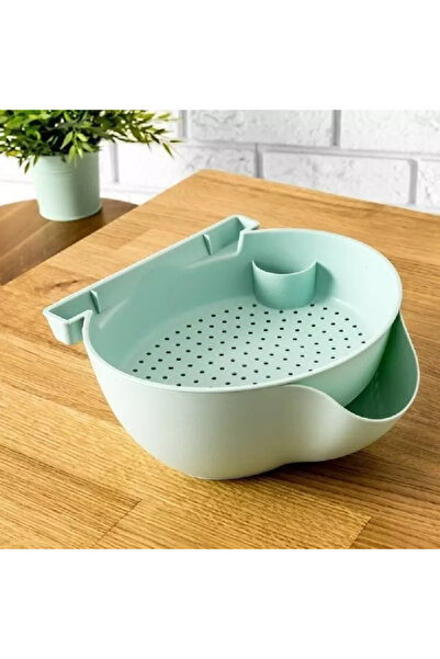 Gonga Smart bowl with drain and smartphone pocket, Gonga® Green