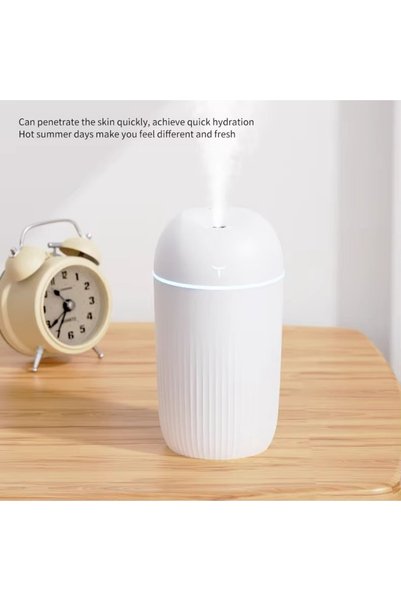 gaman USB Mini Air Humidifier - Quiet Operation, Colorful Led Light, Portable...