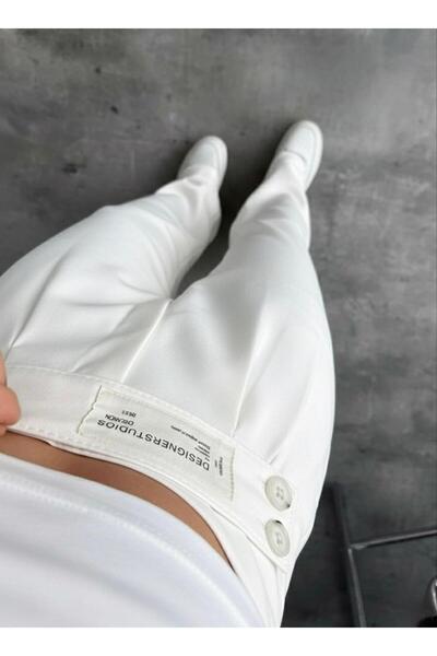 HA-KA GİYİM Women's Imported Doubleface Palazzo Pants with Belt Detail, Pleated, High-Quality Product, Does Not Fade