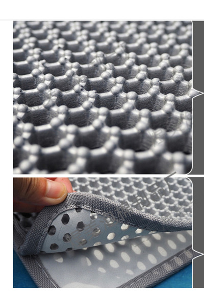 ОЕМ Cat litter mat, waterproof, double layer, 75×55 cm, for clean area, gray