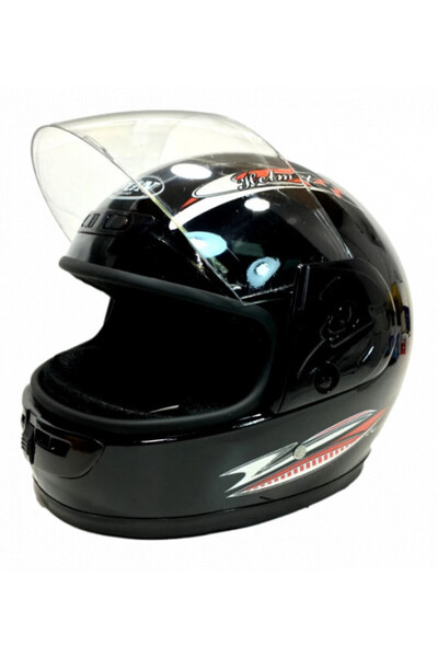 Roco Full Face Safe Scooter Helmet (black)