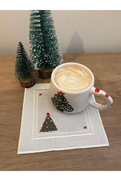 zeynmar Rococo Hand-Embroidered Linen Serving Set 6-Piece Party Napkins That ...