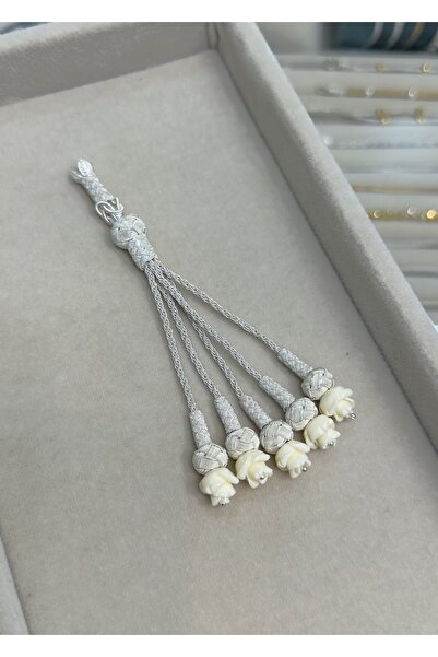 KAZZAZE Срібний Kazaziye Gül Детальний п'ятиструнний срібний чотки