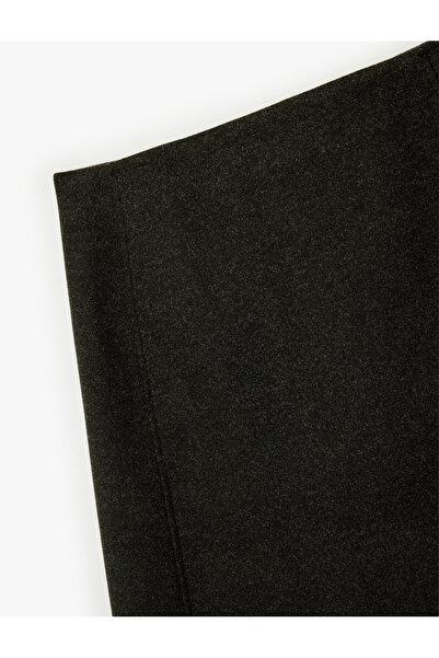 Koton A-Line Winter Mini Skirt with Stitching Detail