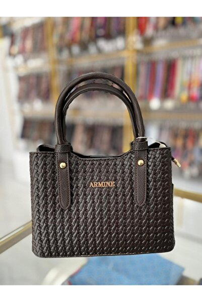 Armine Bag Coffee Knitted Ar41601