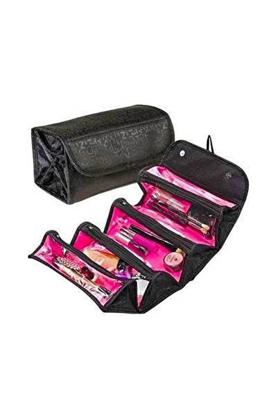 Generic Travel cosmetic bag with a pleated design